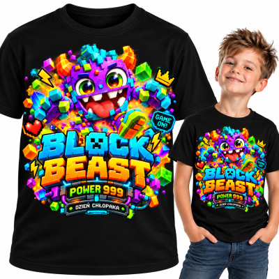 KOSZULKA DZIECIĘCA DZIEŃ CHŁOPAKA block beast 999